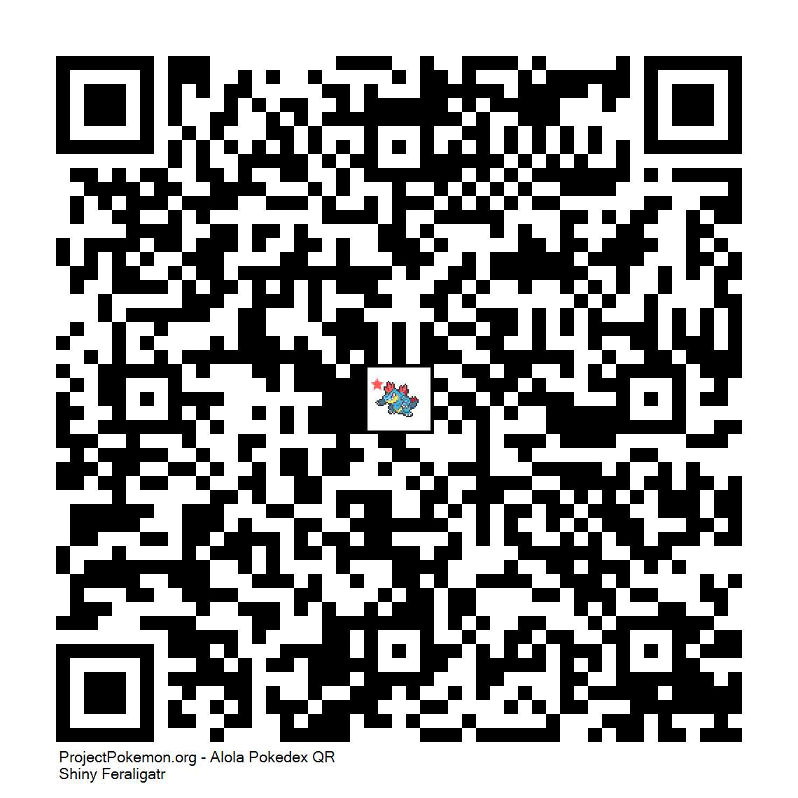 Cdigo QR de Feraligatr variocolor